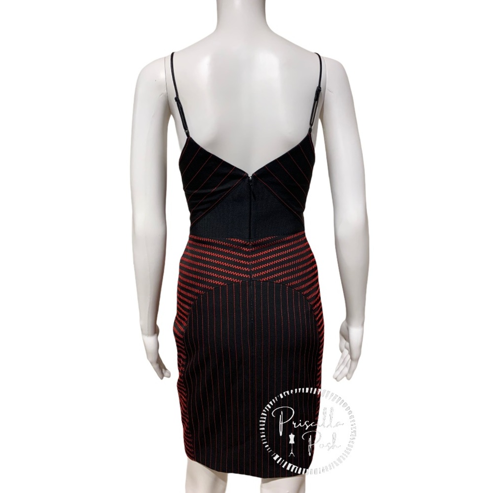 Alexander Wang Black Dress With Red Detail Bodycon - Picture 10 of 16
